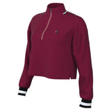 Nike Women's Dri-FIT Fleece Heritage Top (Red) **description - RacquetGuys.ca