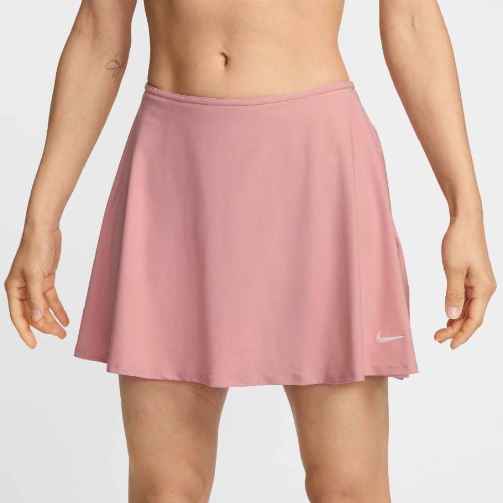 Nike Women's Dri-FIT Victory Mid-Rise Flouncy Skirt (Elemental Pink/White) - RacquetGuys.ca