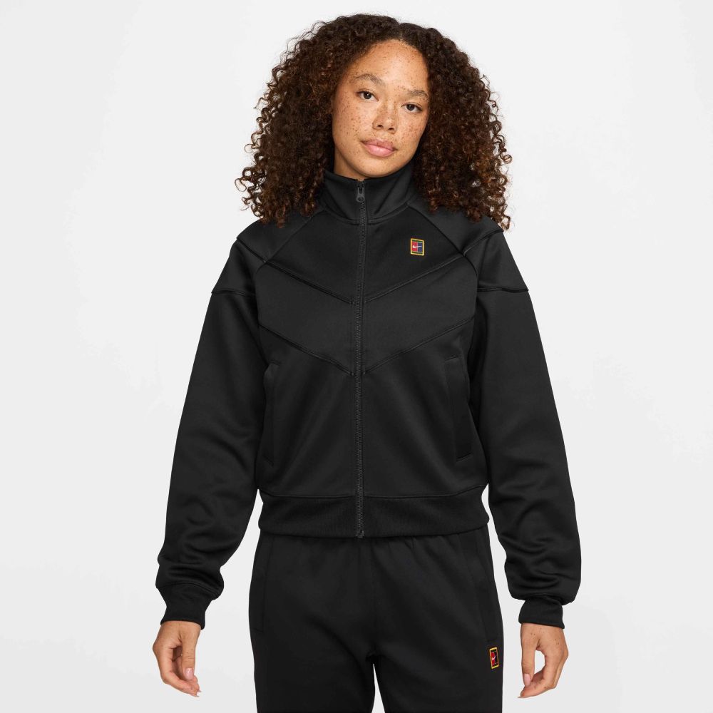 Nike Women's Court Heritage Jacket Full Zip (Black) - RacquetGuys.ca