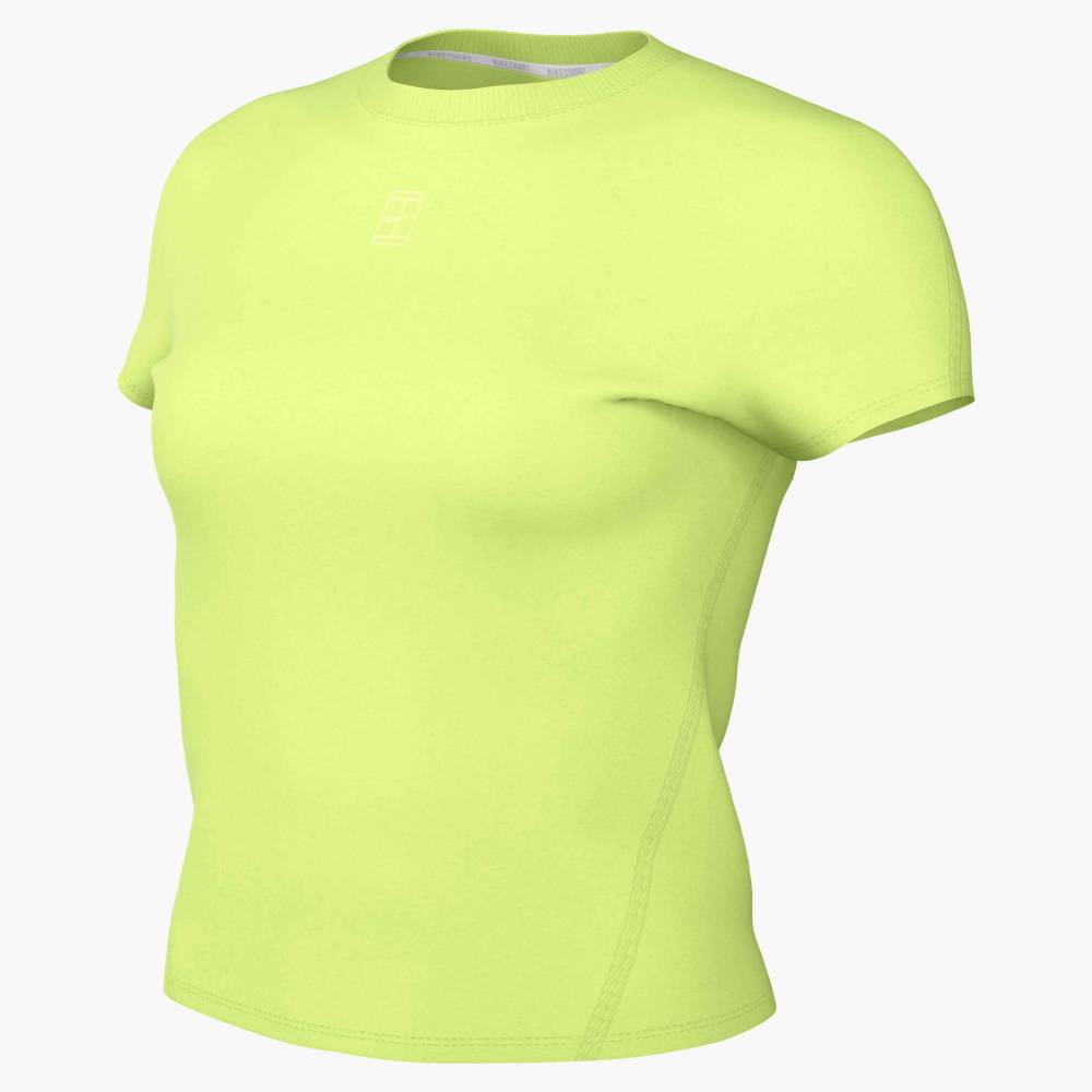 Nike Women's Dri-FIT Advantage Top (LT Lemon Twist) - RacquetGuys.ca