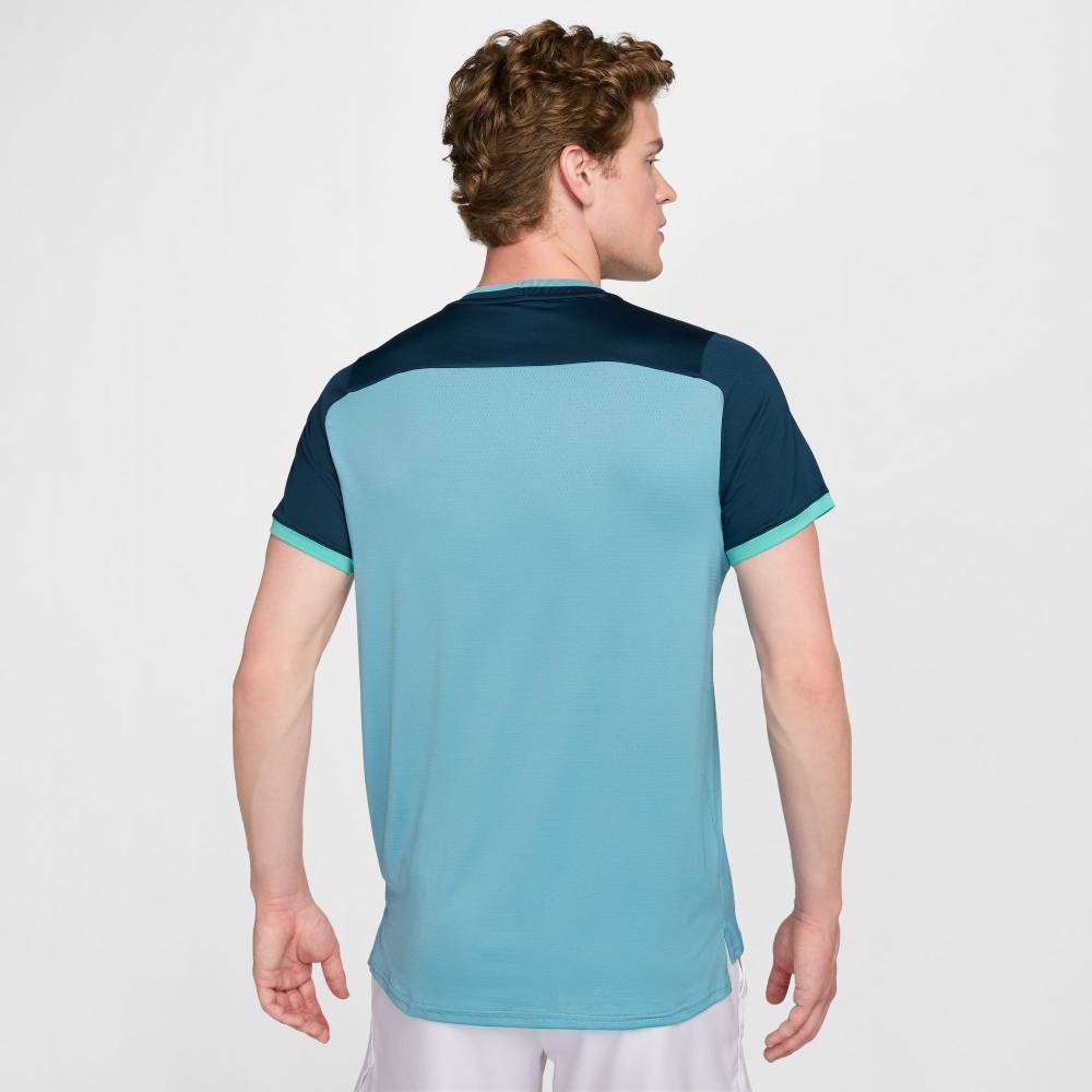Nike Men's Dri-FIT Advantage Top (Denim Turquoise/Armory Navy) - RacquetGuys.ca