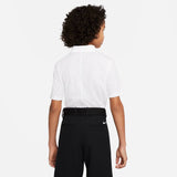 Nike Boy's Dri-FIT Victory Polo (White/Black) - RacquetGuys.ca