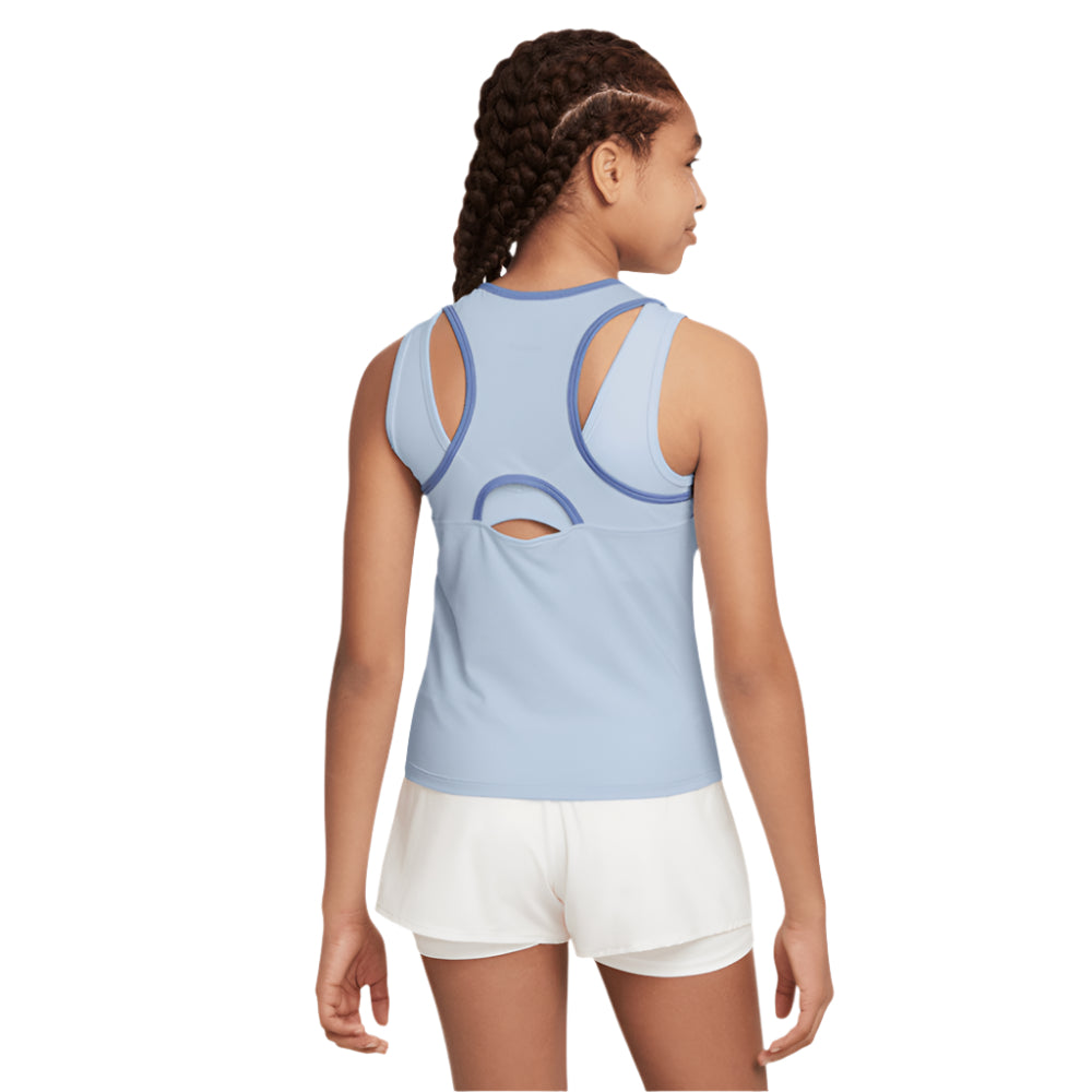 Nike Girls Dri-FIT Victory Tank (Blue Tint/Polar) - RacquetGuys.ca