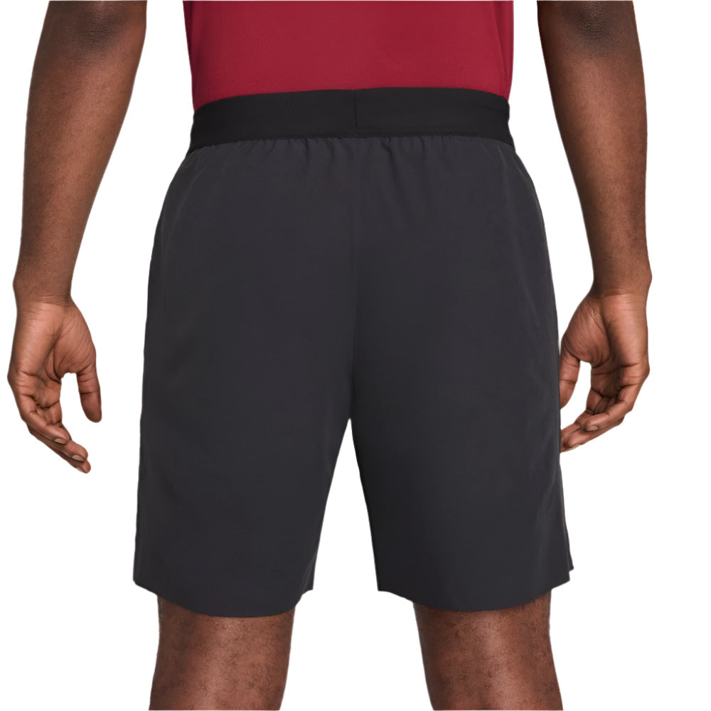 Nike Men's Dri-FIT Advantage 8-Inch Short (Black/White) - RacquetGuys.ca