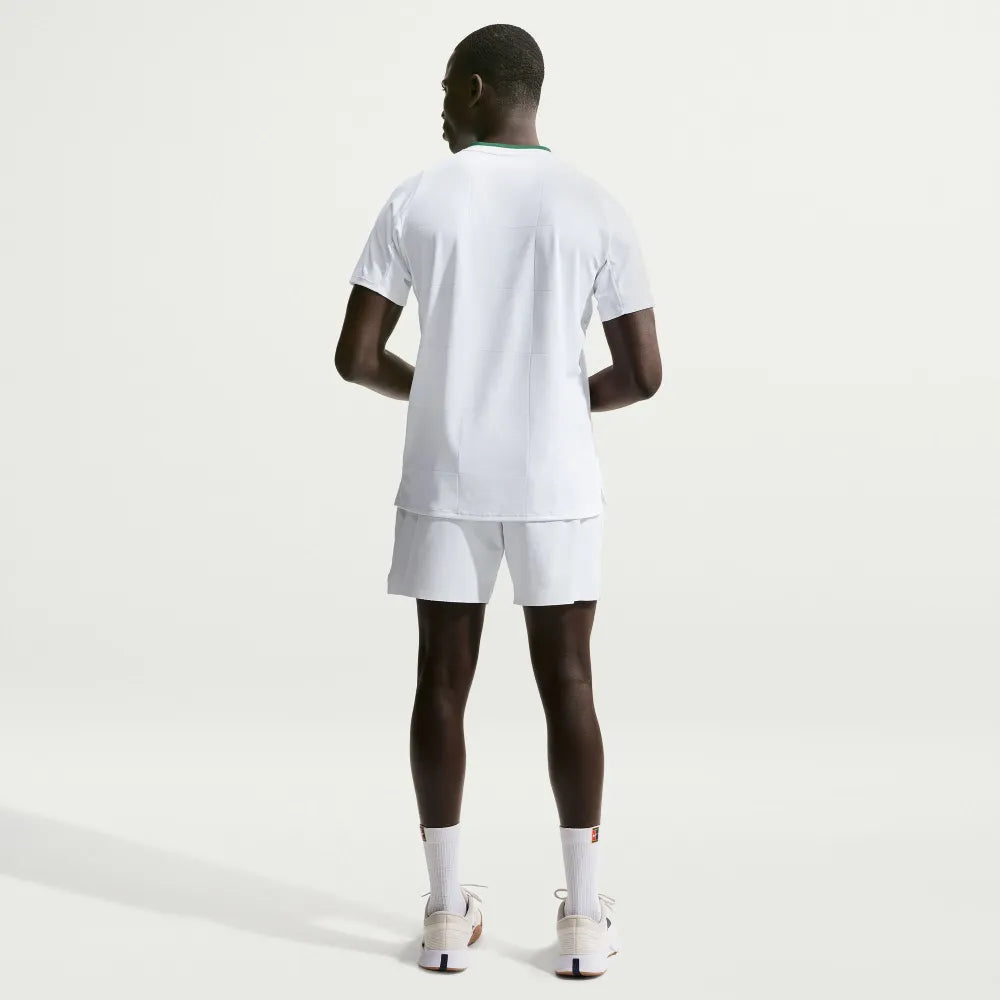 Nike Men's Dri-FIT Advantage Slam Top (White/Gorge Green)