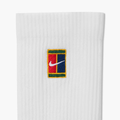 Nike Court Everyday Elevated Crew Tennis Socks 3 Pack (White) - RacquetGuys.ca