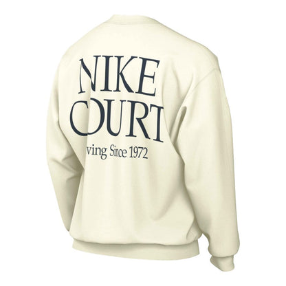 Nike Men's Dri-FIT Court Collection Fleece Crew (Sail) - RacquetGuys.ca