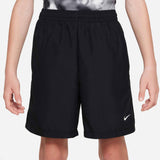 Nike Boy's Dri-FIT Multi Woven Club Short (Black/White) - RacquetGuys.ca