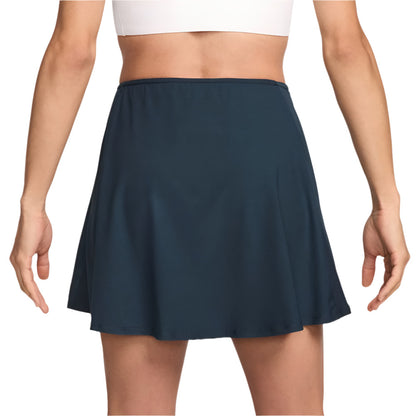 Nike Women's Dri-FIT Victory Mid-Rise Flouncy Skirt (Armory Navy/White) - RacquetGuys.ca