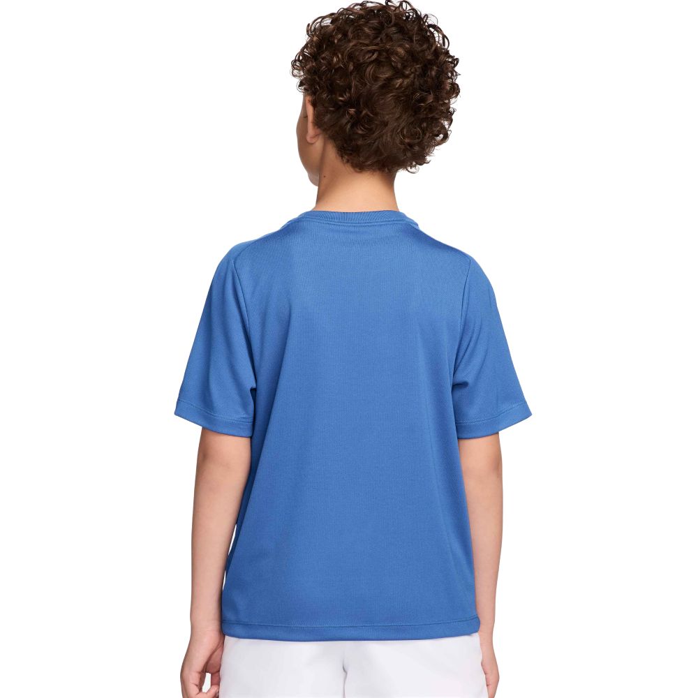 Nike Boy's Dri-FIT Multi Short Sleeve HBR Top (University Blue/White) - RacquetGuys.ca