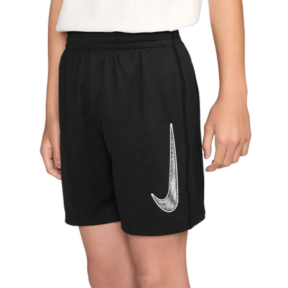 Nike Boy's Dri-FIT Multi Short (Black/White) - RacquetGuys.ca