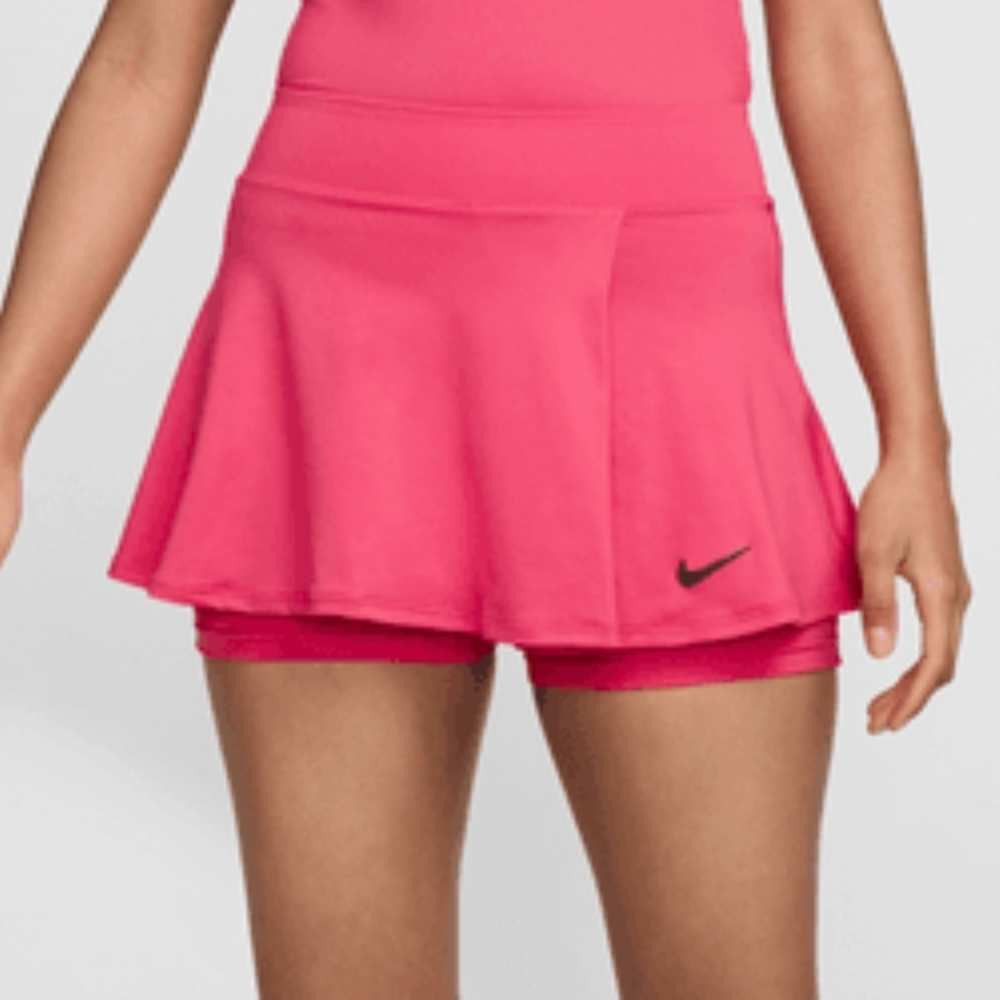 Nike Women's Dri-FIT Victory Flouncy Skirt (Aster Pink/Black) - RacquetGuys.ca