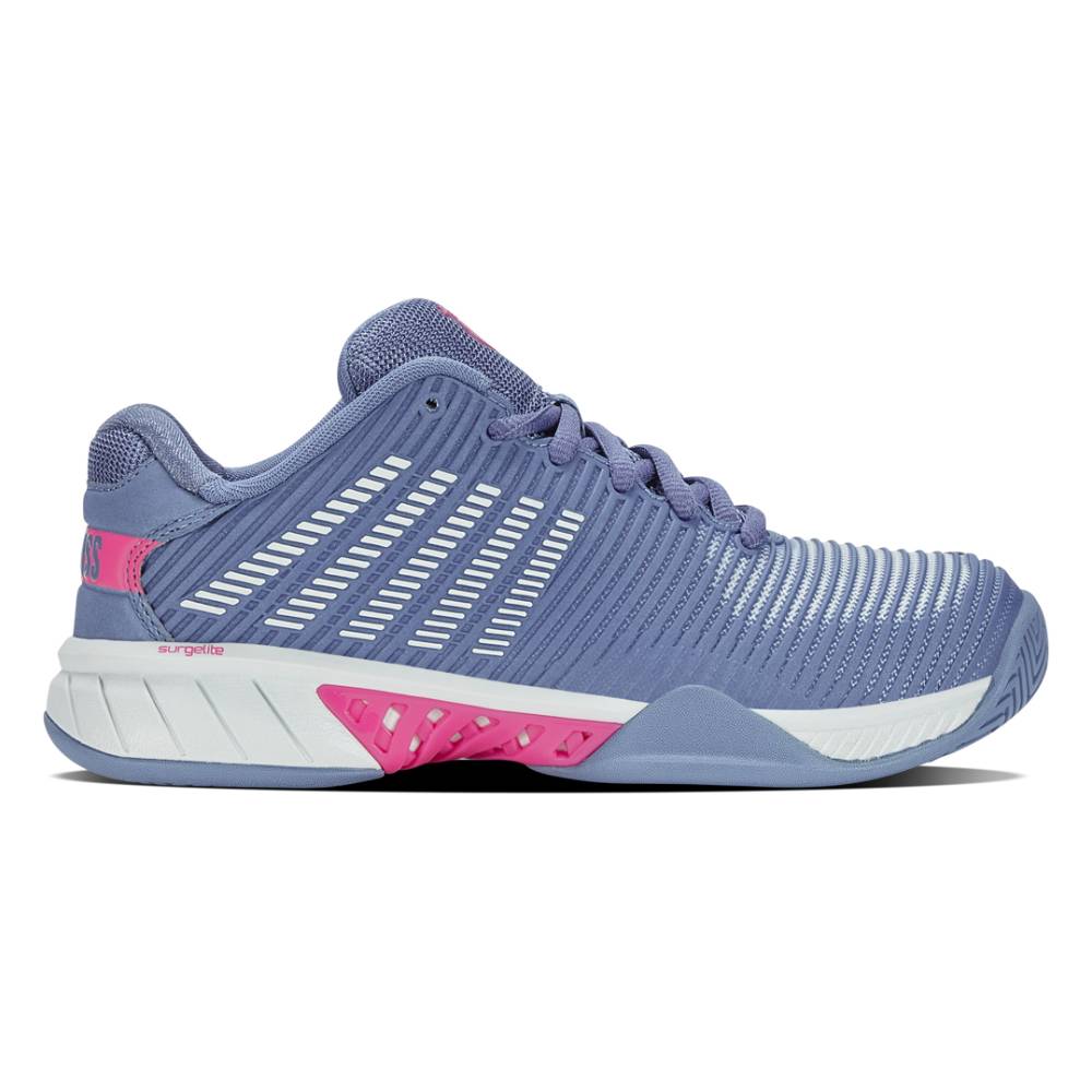 K-Swiss Hypercourt Express 2 Women's Tennis Shoe (Blue/White) - RacquetGuys.ca