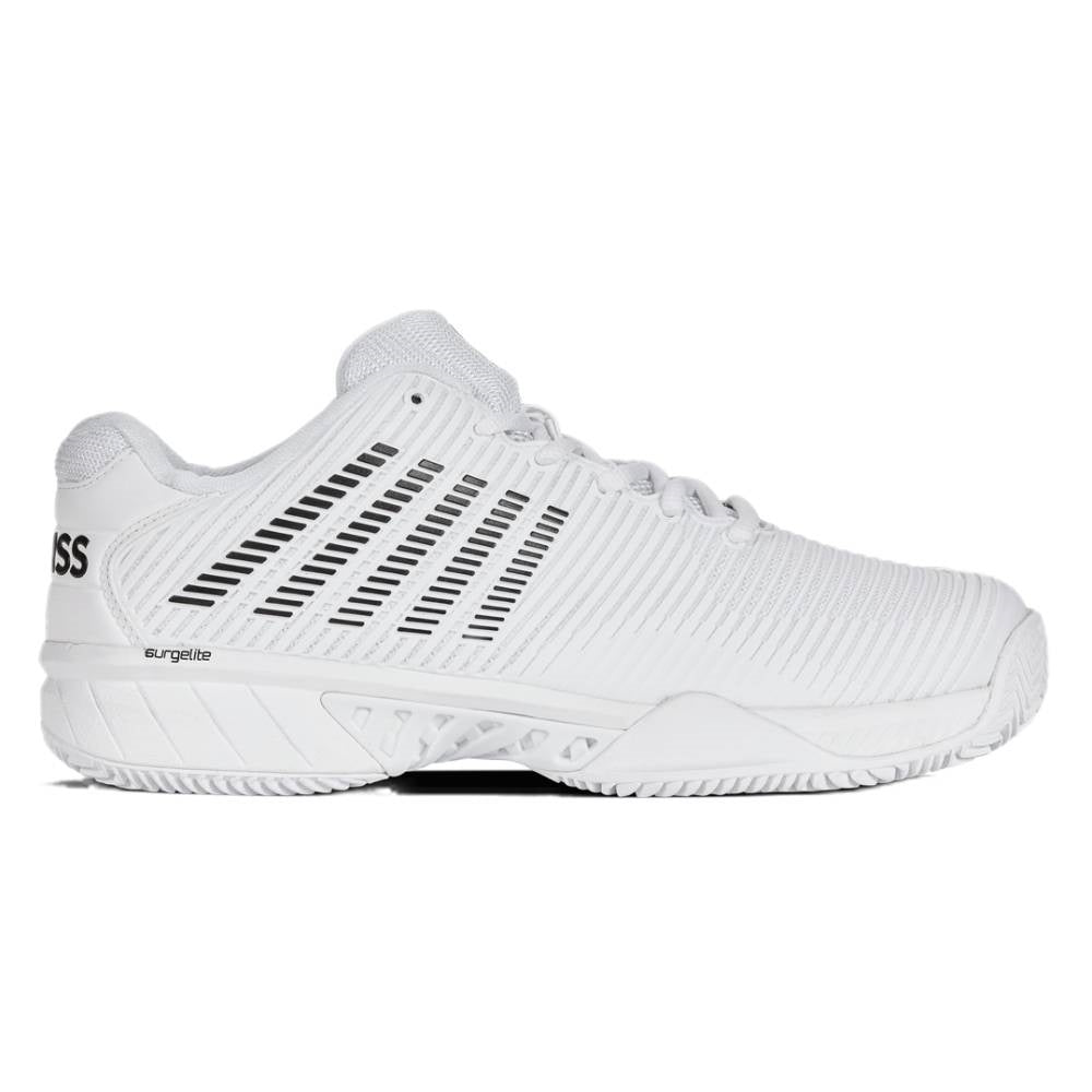 K-Swiss Hypercourt Express 2 Clay Men's Tennis Shoe (White/Black) - RacquetGuys.ca