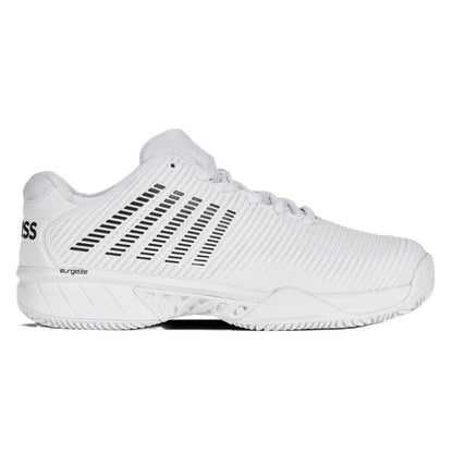 K-Swiss Hypercourt Express 2 Clay Men's Tennis Shoe (White/Black) - RacquetGuys.ca