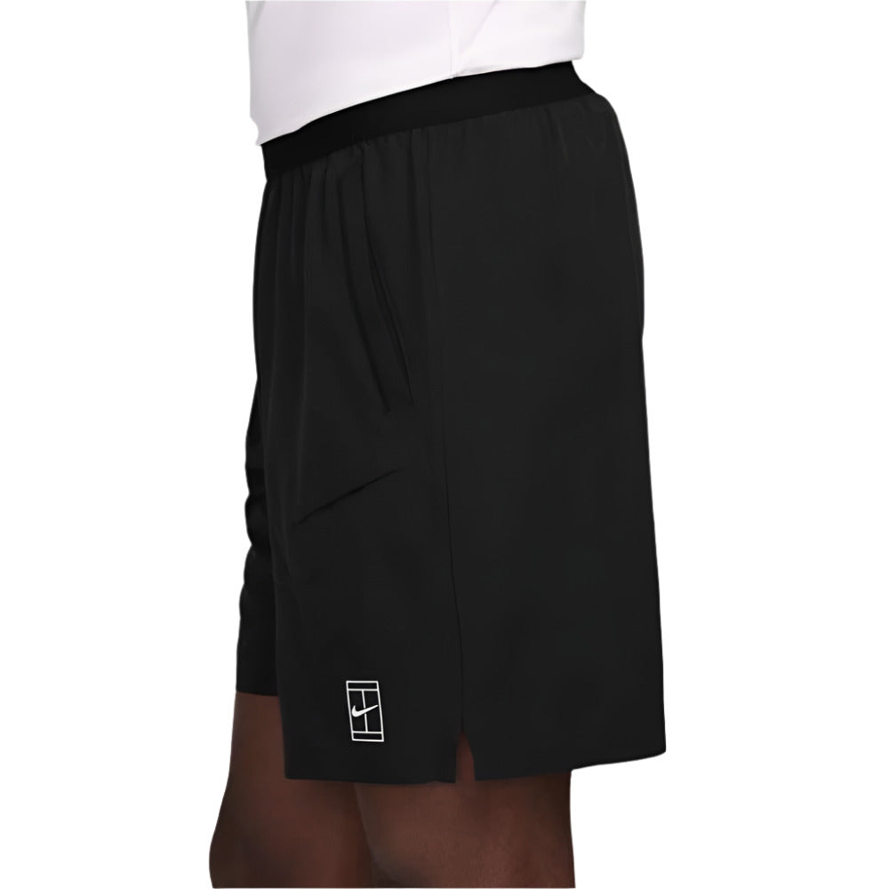 Nike Men's Dri-FIT Advantage 8-Inch Short (Black/White) - RacquetGuys.ca