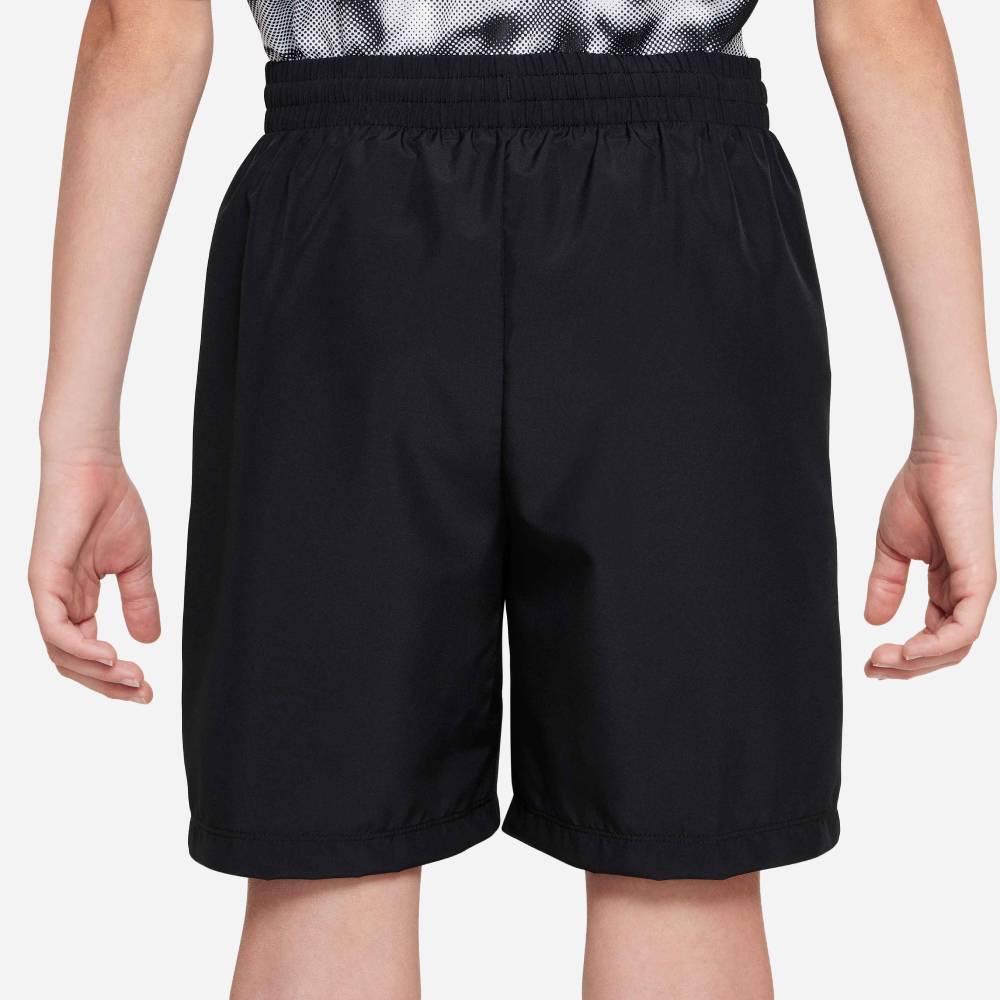 Nike Boy's Dri-FIT Multi Woven Club Short (Black/White) - RacquetGuys.ca