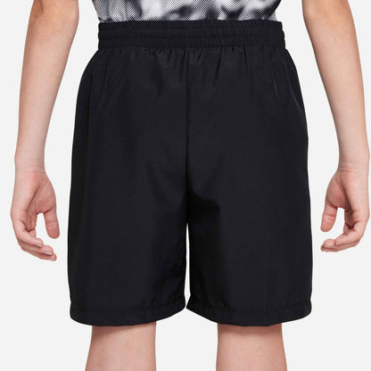 Nike Boy's Dri-FIT Multi Woven Club Short (Black/White) - RacquetGuys.ca