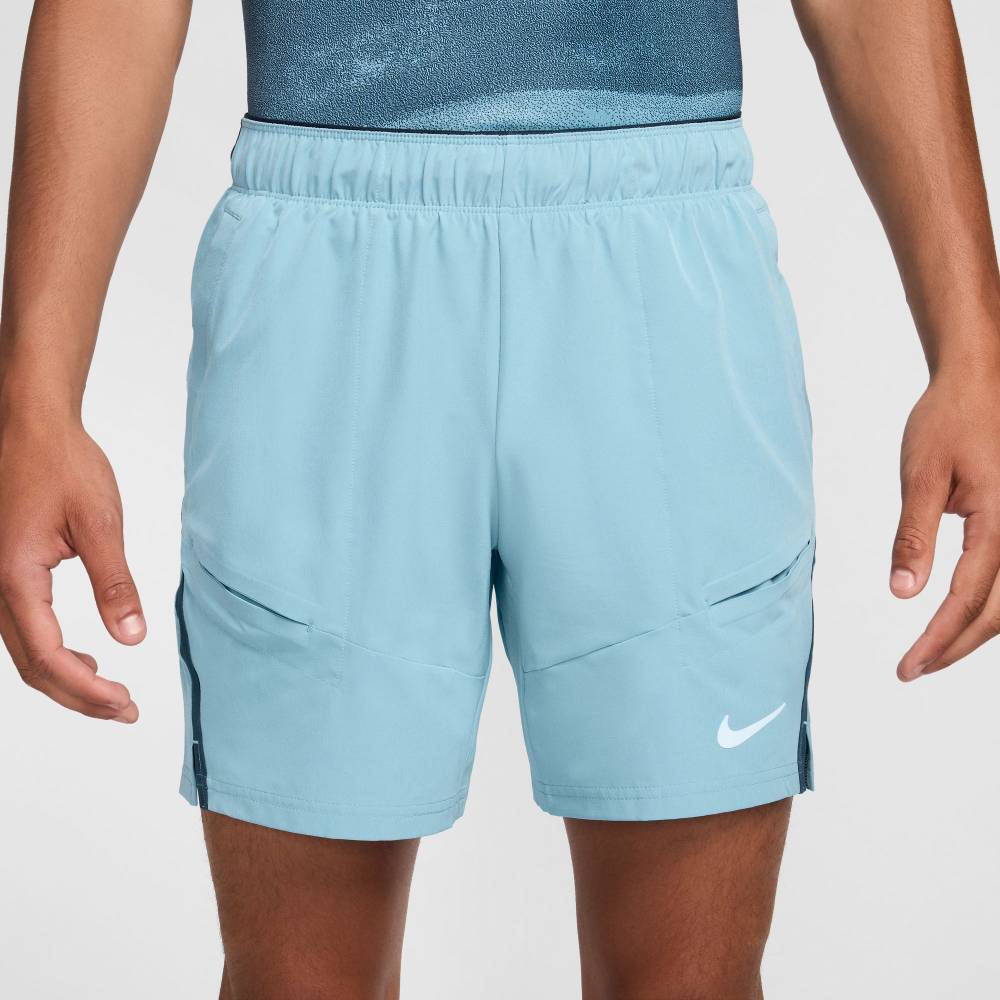 Nike Men's Dri-FIT Advantage Short 7-Inch (Denim Turqoise/Armory Navy) - RacquetGuys.ca