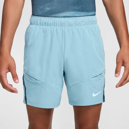 Nike Men's Dri-FIT Advantage Short 7-Inch (Denim Turqoise/Armory Navy) - RacquetGuys.ca