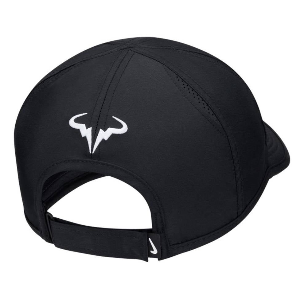 Nike Unisex Dri-FIT Rafa Club AeroBill Featherlight Cap (Black) **description - RacquetGuys.ca