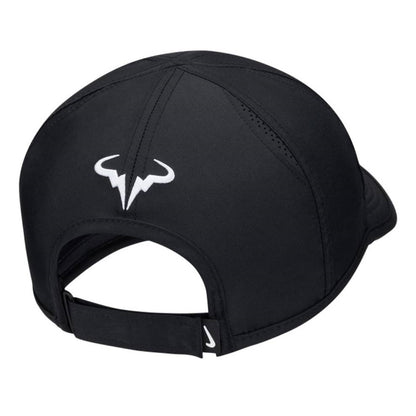 Nike Unisex Dri-FIT Rafa Club AeroBill Featherlight Cap (Black) **description - RacquetGuys.ca