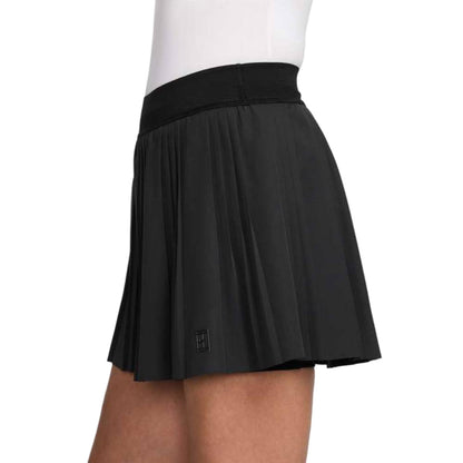 Nike Women's Dri-Fit Advantage HR Ace Pleated Skirt (Black/White) - RacquetGuys.ca