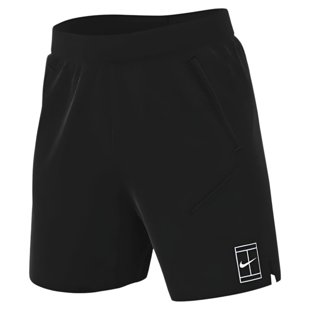 Nike Men's Dri-FIT Advantage 8-Inch Short (Black/White) - RacquetGuys.ca