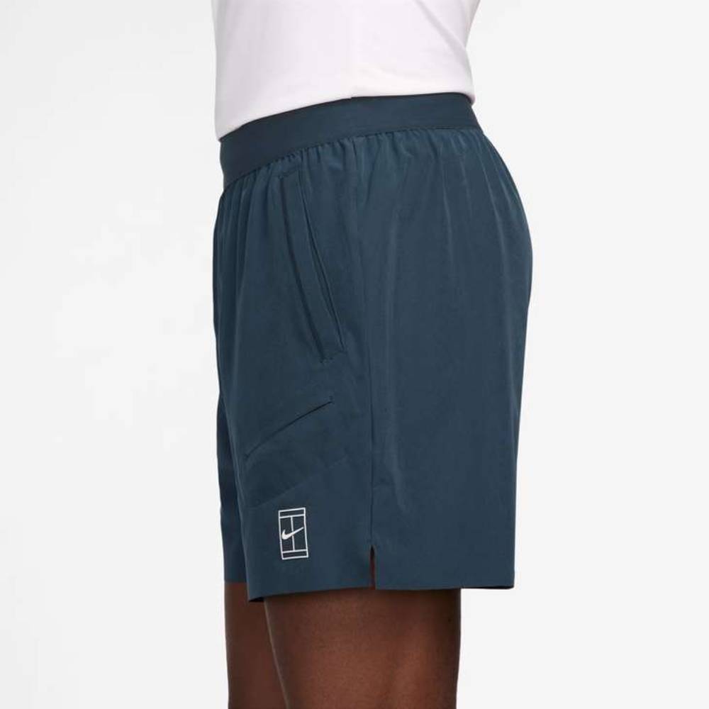 Nike Men's Dri-FIT Advantage 6-Inch Short (Armory Navy/White) - RacquetGuys.ca