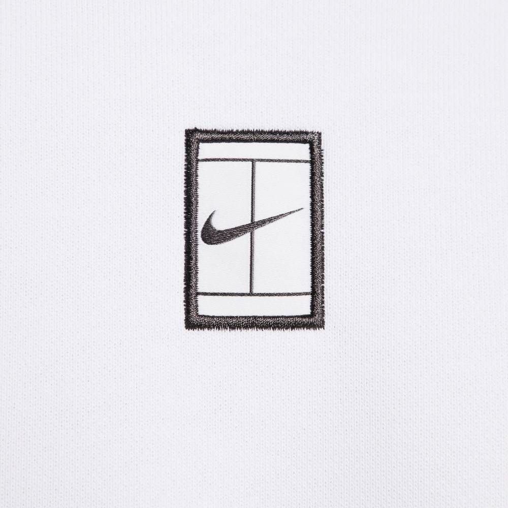 Nike Men's Dri-FIT Fleece Melbourne Crew (White) - RacquetGuys.ca