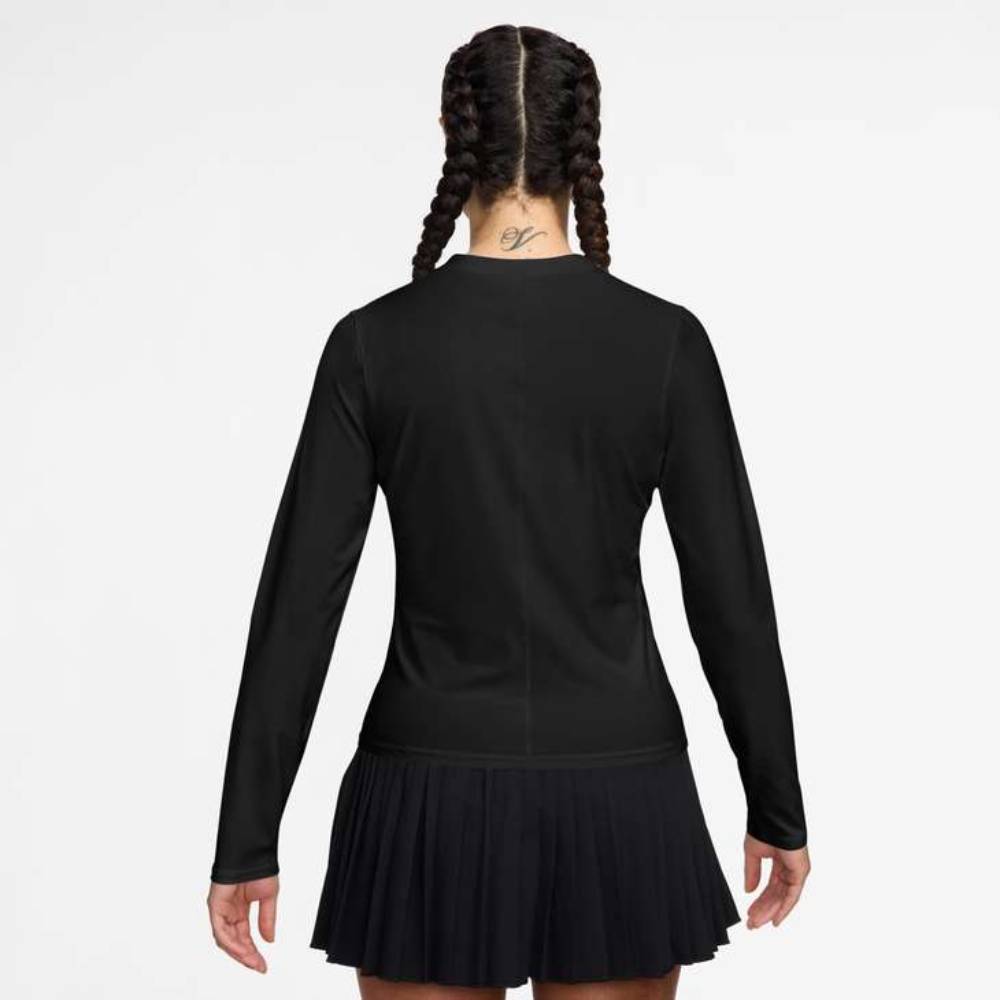 Nike Women's Dri-Fit Advantage Mid Layer Long Sleeve (Black) - RacquetGuys.ca