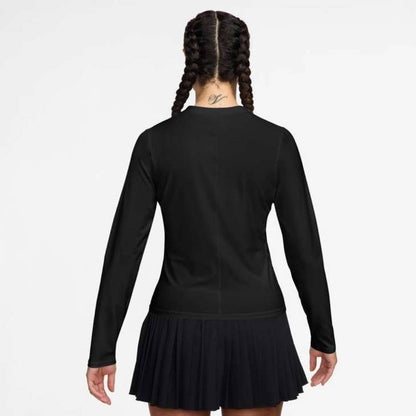 Nike Women's Dri-Fit Advantage Mid Layer Long Sleeve (Black) - RacquetGuys.ca