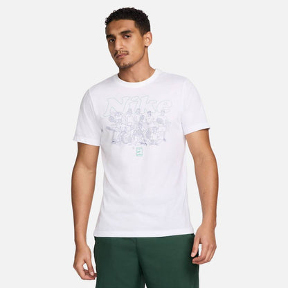 Nike Men's Court Dri-FIT OC SU24 Tee Top (White) - RacquetGuys.ca
