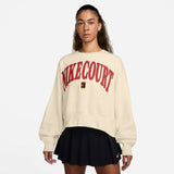 Nike Women's Dri-FIT Phoenix Over-Oversized Heritage Freece (Pale Ivory) - RacquetGuys.ca