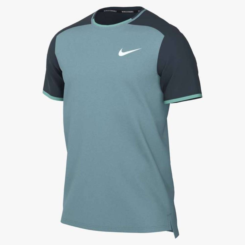 Nike Men's Dri-FIT Advantage Top (Denim Turquoise/Armory Navy) ** description - RacquetGuys.ca
