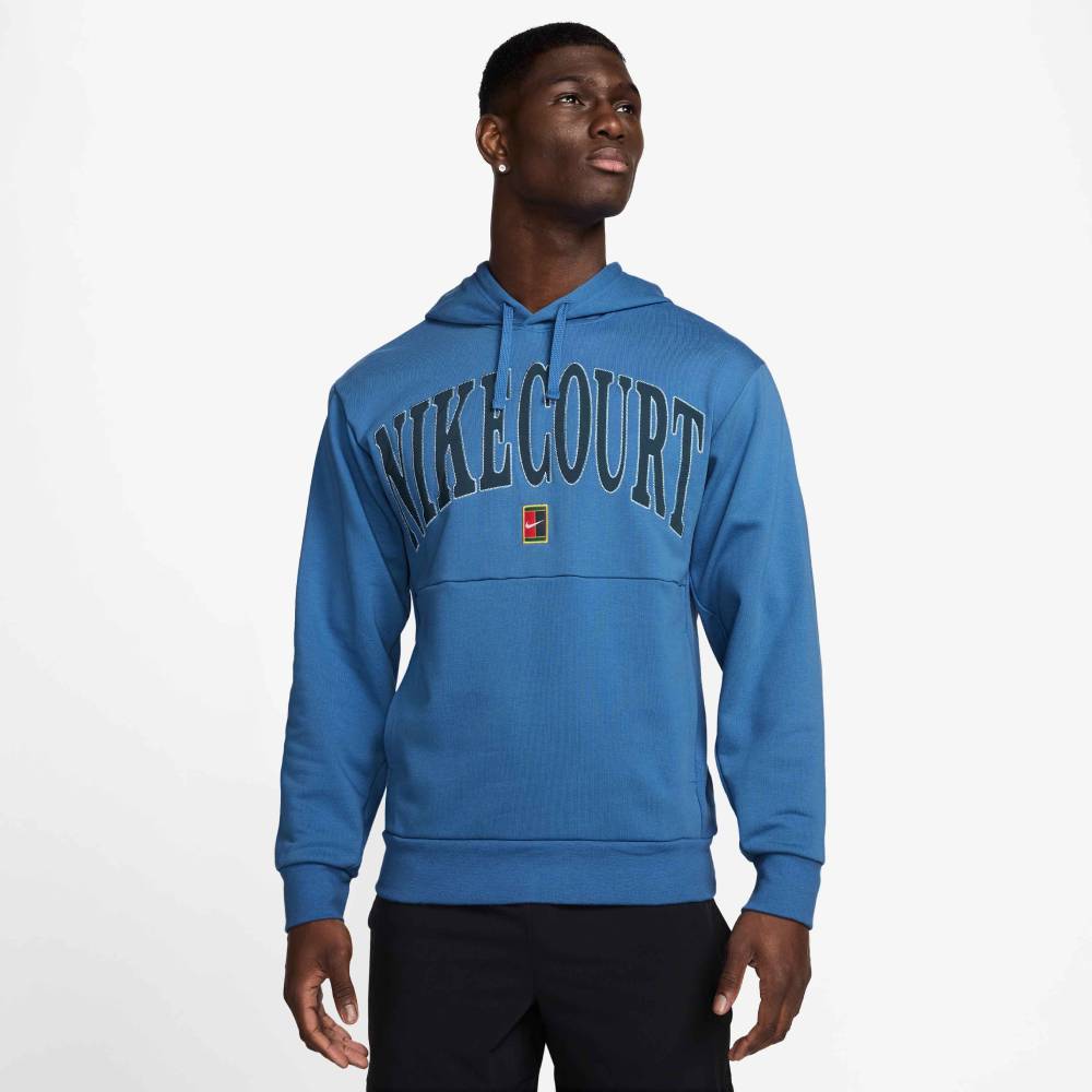 Nike Men's DF Fleece Heritage Hoodie (Star Blue/Armory Navy) - RacquetGuys.ca