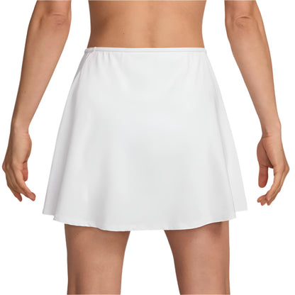 Nike Women's Dri-FIT Victory Flouncy Skirt (White/Black) - RacquetGuys.ca