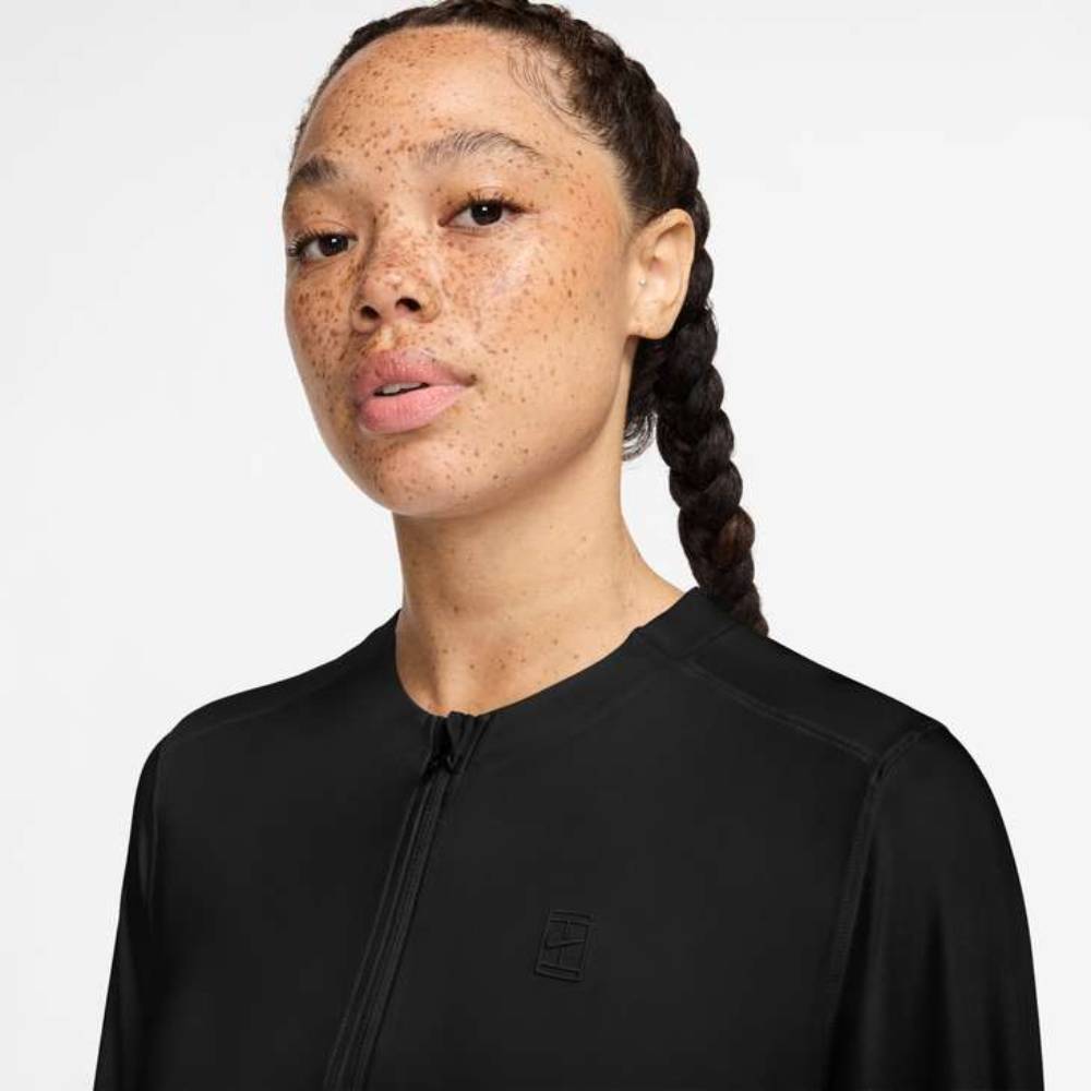 Nike Women's Dri-Fit Advantage Mid Layer Long Sleeve (Black) - RacquetGuys.ca