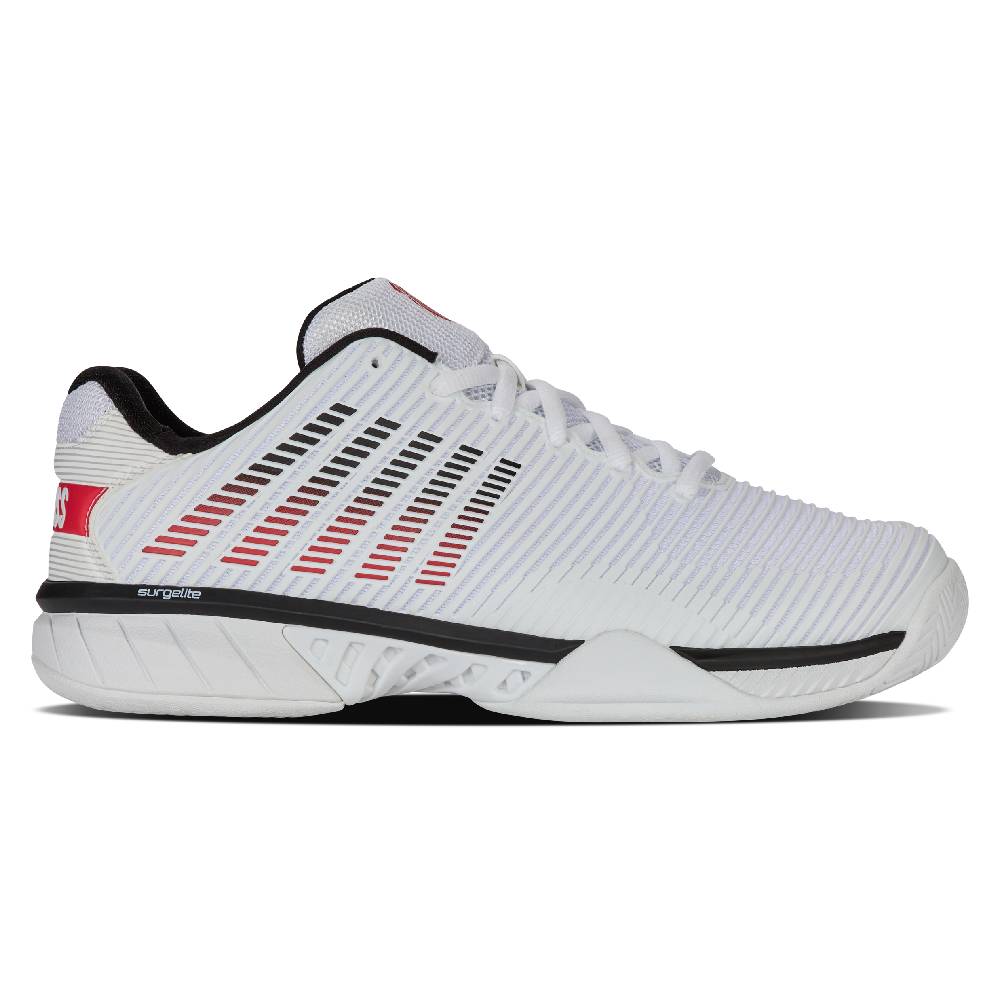 K-Swiss Hypercourt Express 2 Wide Men's Tennis Shoe (White/Black) - RacquetGuys.ca