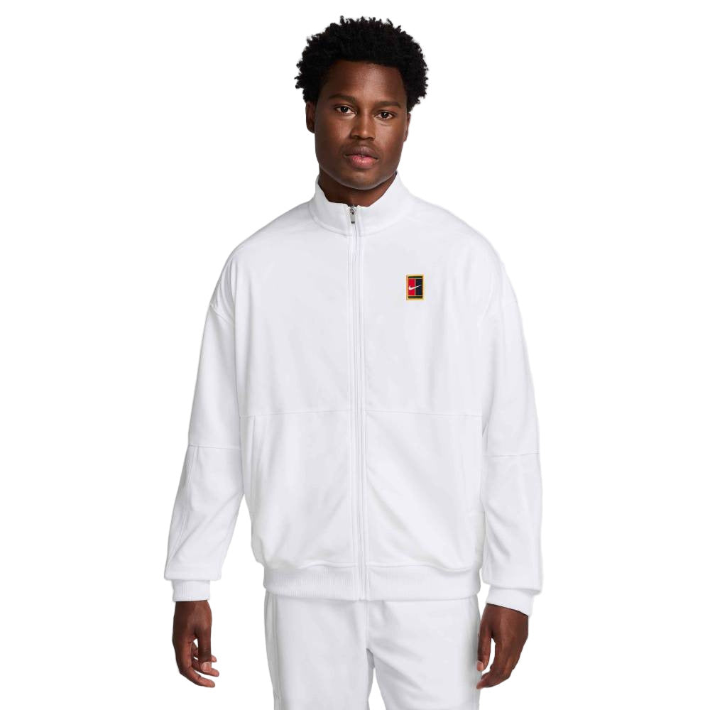 Nike Men's Heritage Jacket (White/Black) - RacquetGuys.ca