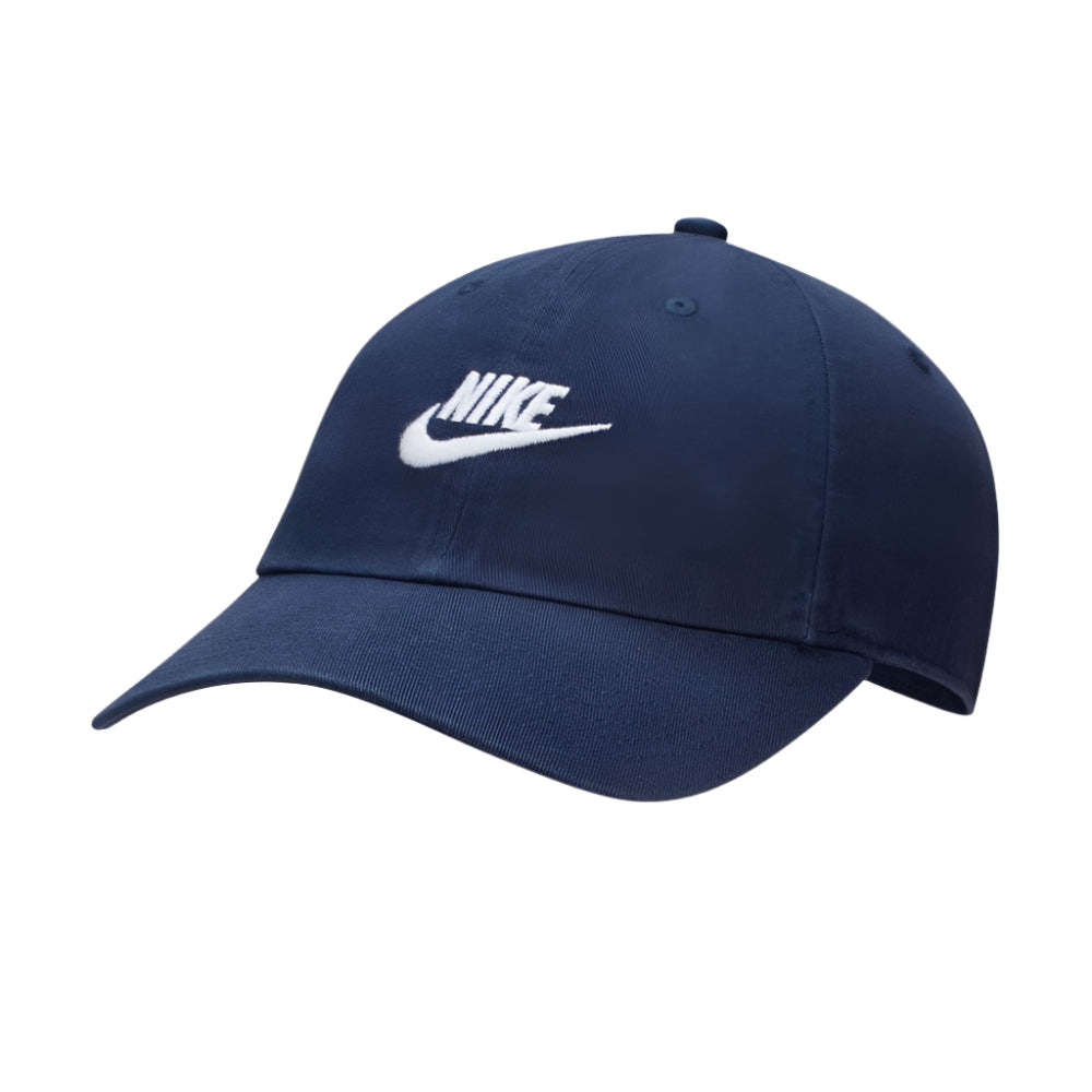 Nike Club Unstructured Futura Wash Cap (Midnight Navy/White) - RacquetGuys.ca