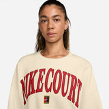 Nike Women's Dri-FIT Phoenix Over-Oversized Heritage Freece (Pale Ivory) - RacquetGuys.ca