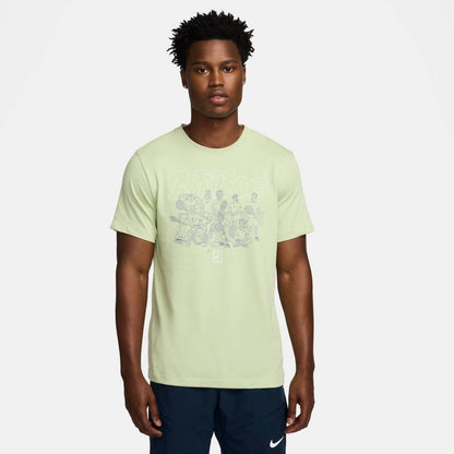Nike Men's Court Dri-FIT OC SU24 Tee Top (Olive Aura) - RacquetGuys.ca