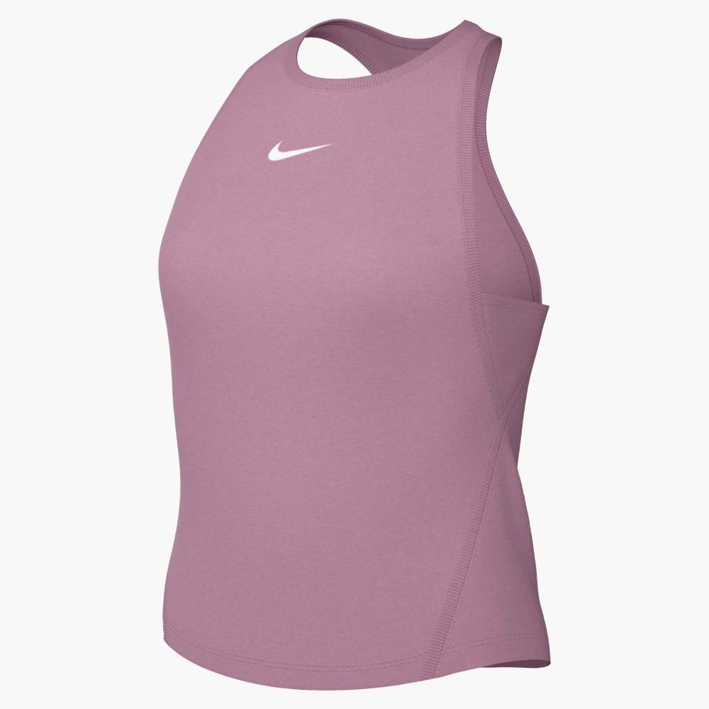 Nike Women's Dri-FIT Victory Tank (Elemental Pink/White) - RacquetGuys.ca