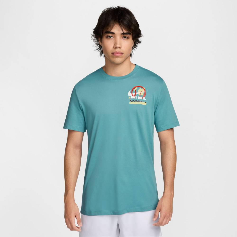 Nike Men's Court Dri-FIT Tee Top (Blue) - RacquetGuys.ca