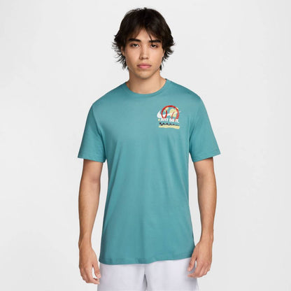 Nike Men's Court Dri-FIT Tee Top (Blue) - RacquetGuys.ca