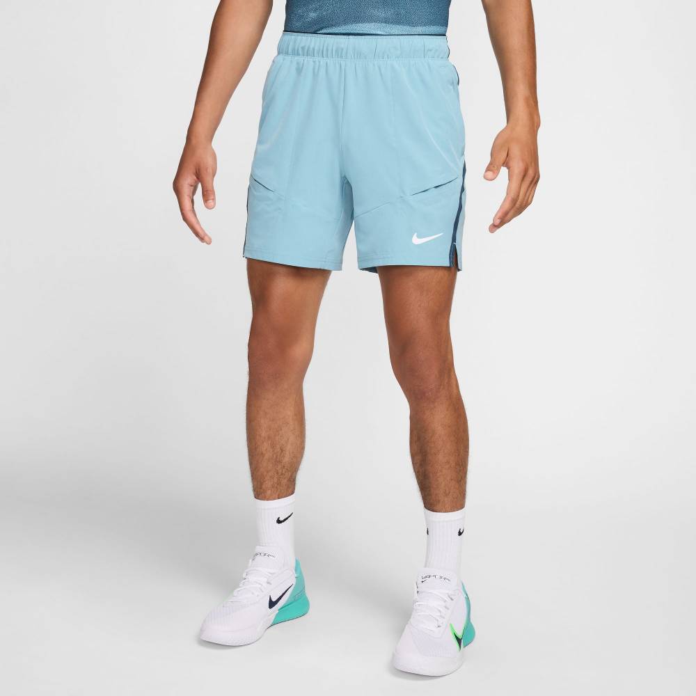 Nike Men's Dri-FIT Advantage Short 7-Inch (Denim Turqoise/Armory Navy) - RacquetGuys.ca