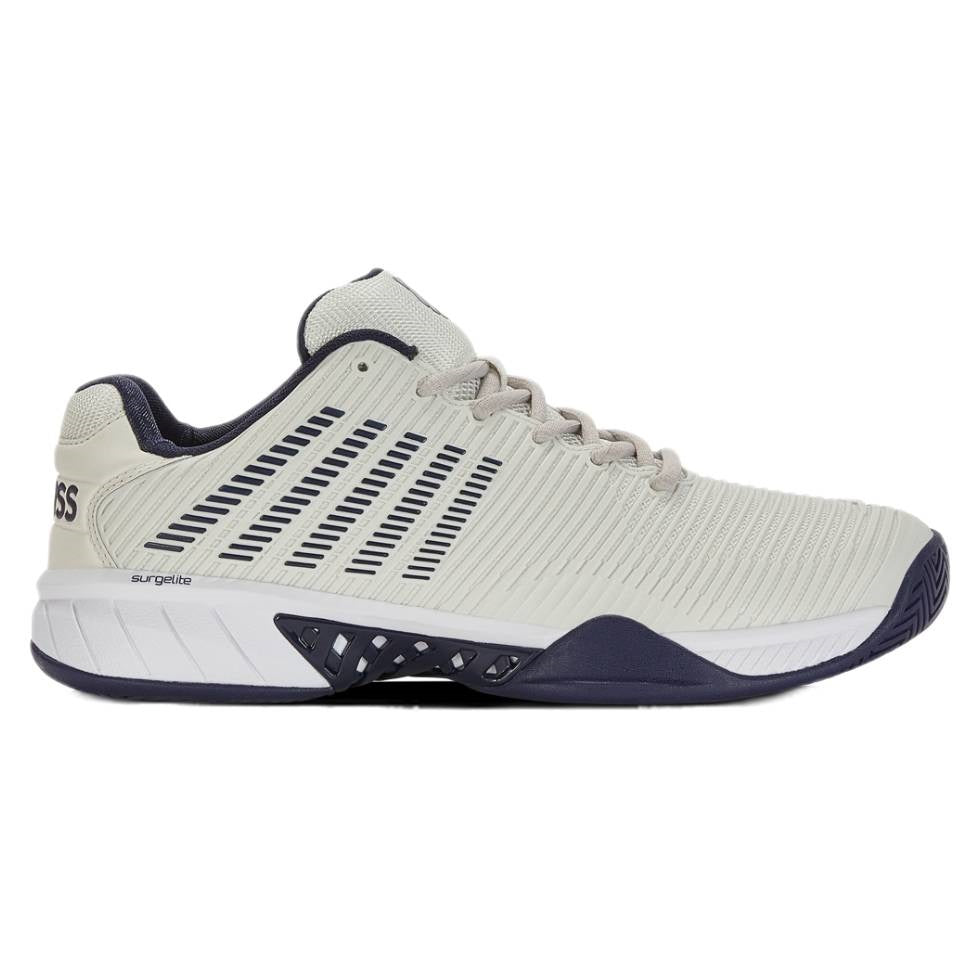 K-Swiss Hypercourt Express 2 Wide Men's Tennis Shoe (Gray/Blue) - RacquetGuys.ca