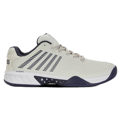K-Swiss Hypercourt Express 2 Wide Men's Tennis Shoe (Gray/Blue) - RacquetGuys.ca
