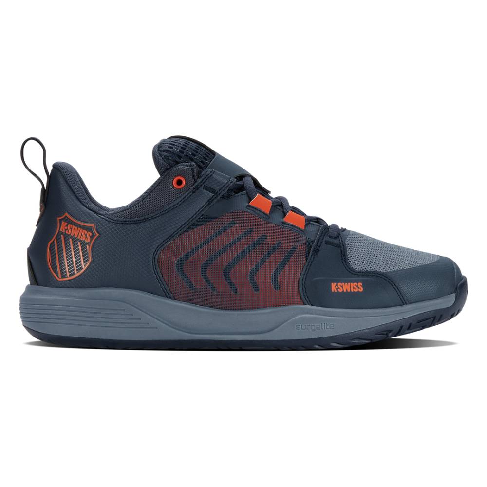 K-Swiss Ultrashot Team Men's Tennis Shoe (Blue/Orange) - RacquetGuys.ca
